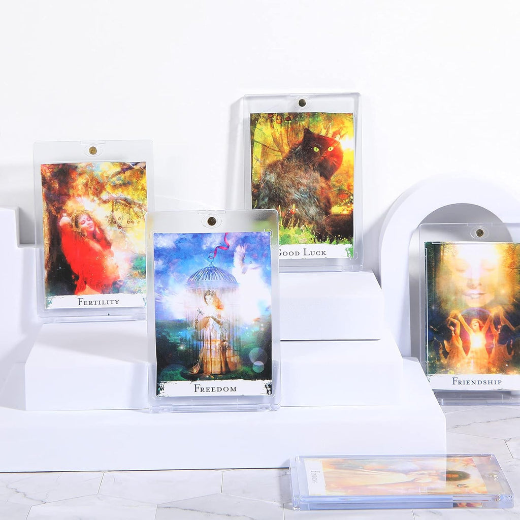 10 Pc Magnetic Card Holder Clear Display Card Protector Q4797