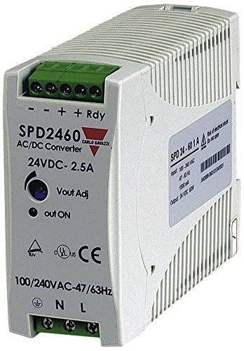 DIN Rail Mount Switching Power Supply, 40.5 mm Wide, Adjustable V383