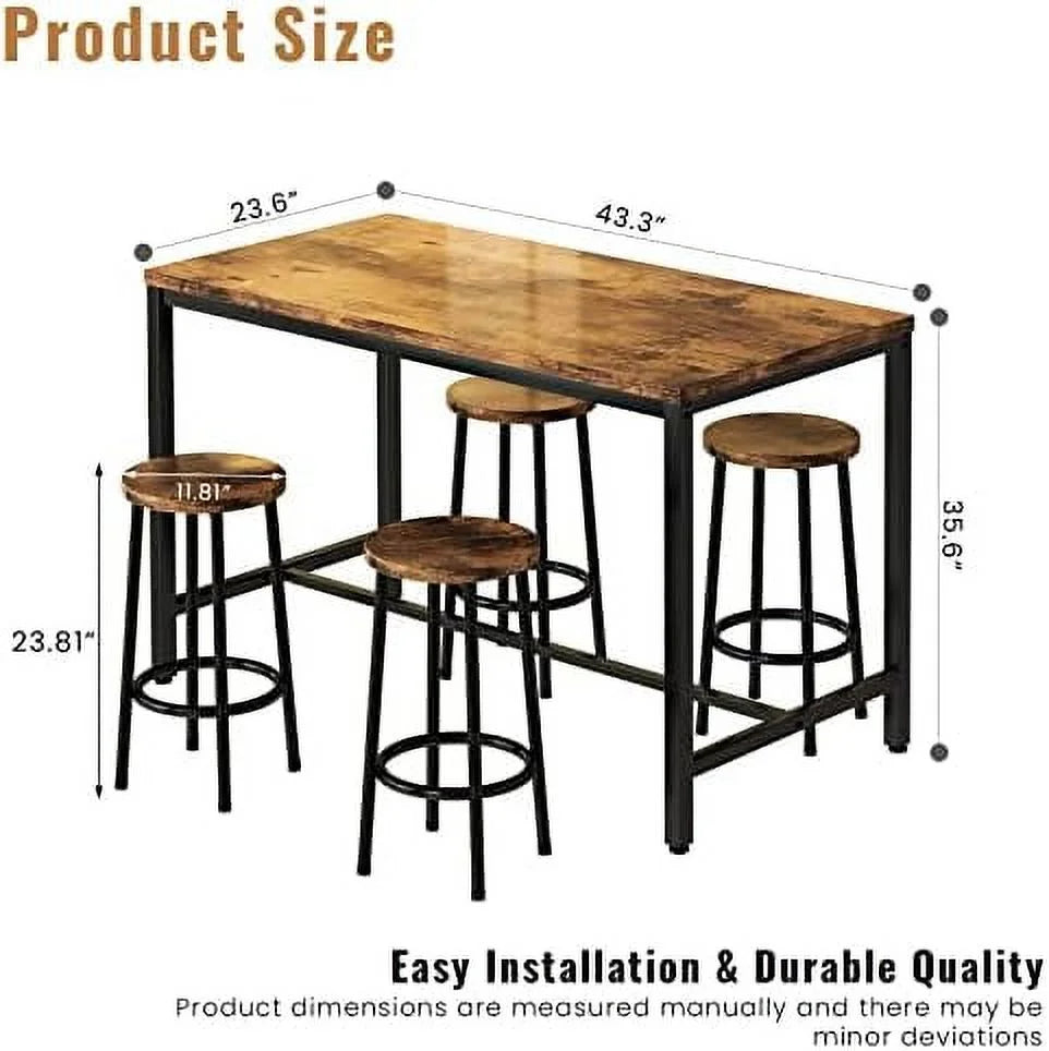 3 Pieces Dining Set Kitchen Table and Chairs for 2 White Beige Q68289