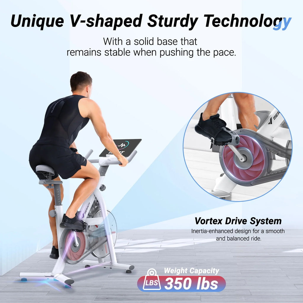 Stationary Exercise Bike Magnetic Bluetooth D9148