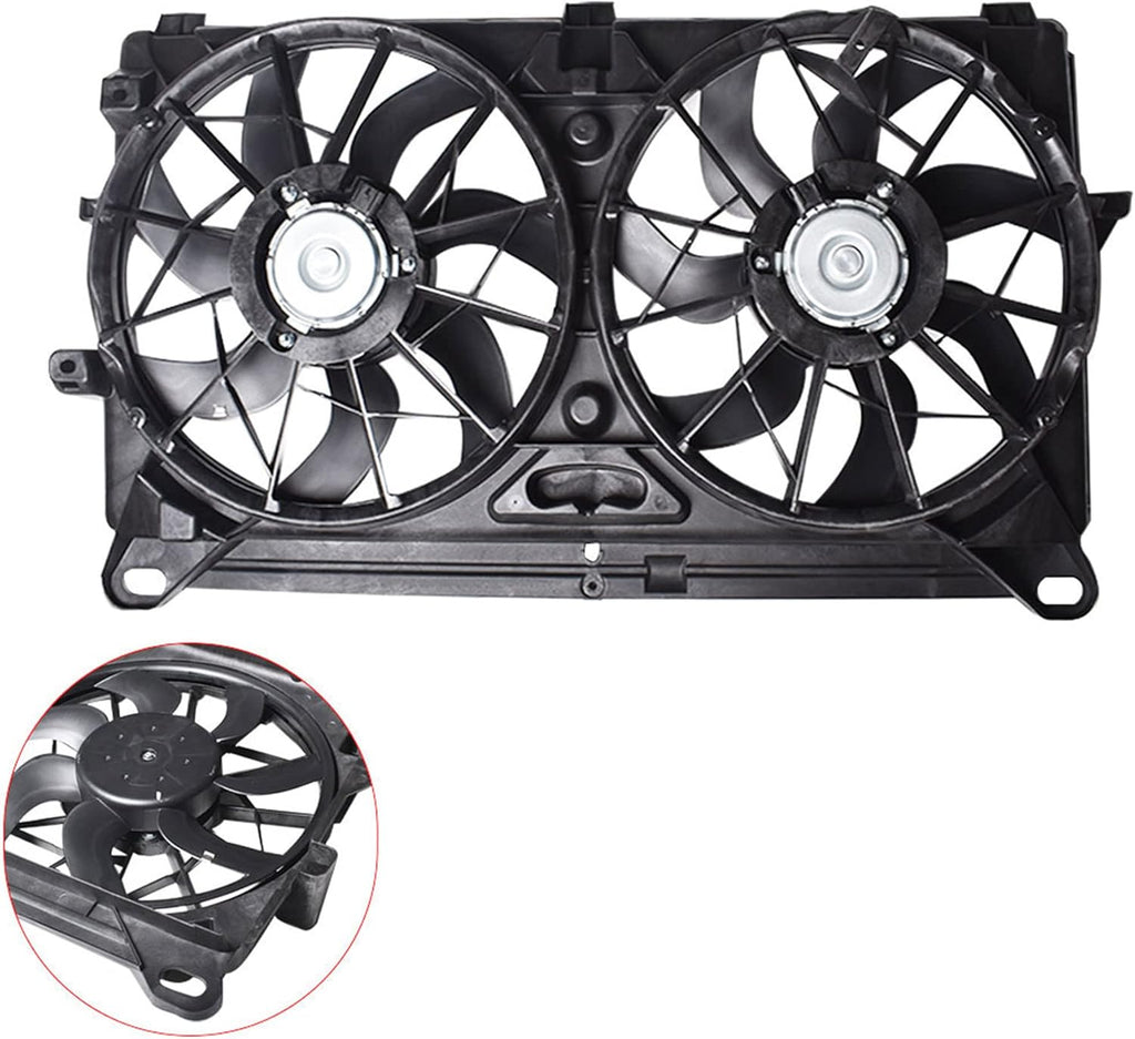 Radiator Cooling Fan Replacement for 2005 2006 2007 GMC Sierra Yukon Chevy Avalanche Silverado Suburban Tahoe T516