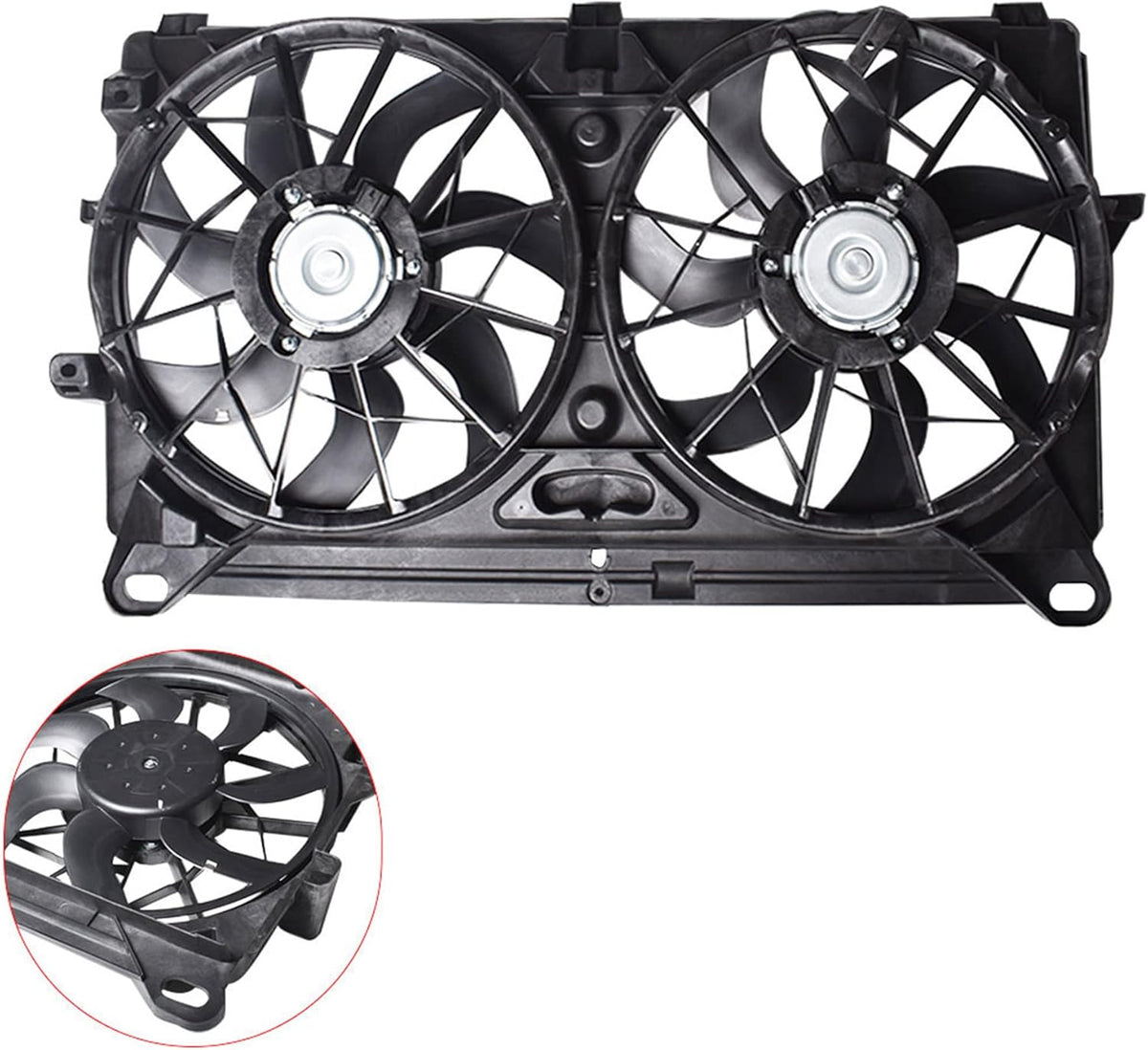 Radiator Cooling Fan Replacement for 2005 2006 2007 GMC Sierra Yukon Chevy Avalanche Silverado Suburban Tahoe T516