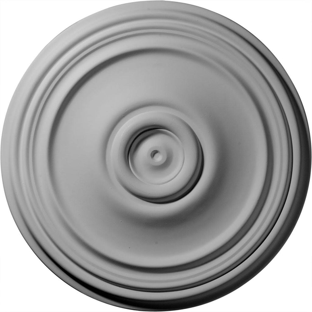 21 inch x 1 1/4 inch Hand-Painted Pearl White Beige Ceiling Medallion E58026