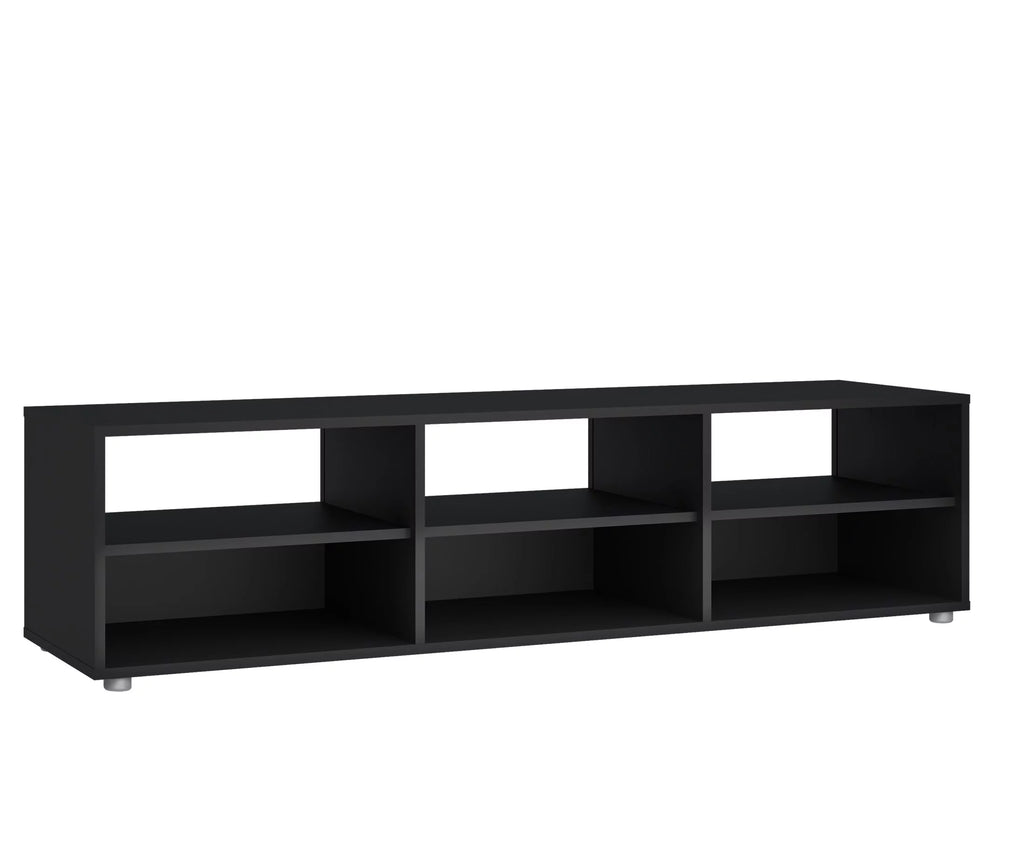 White 6 Shelf TV Stand P3535