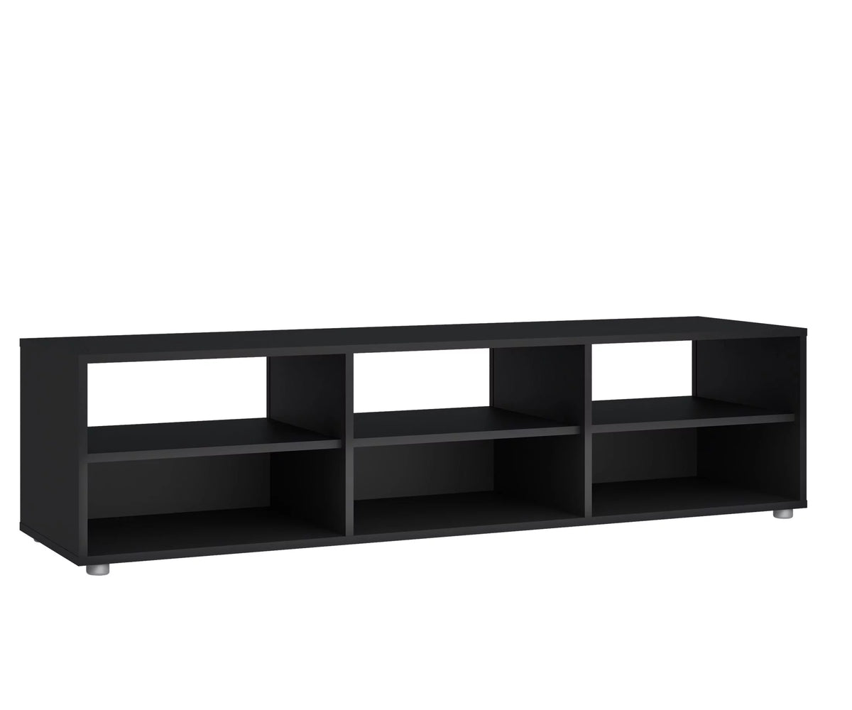 White 6 Shelf TV Stand P3535