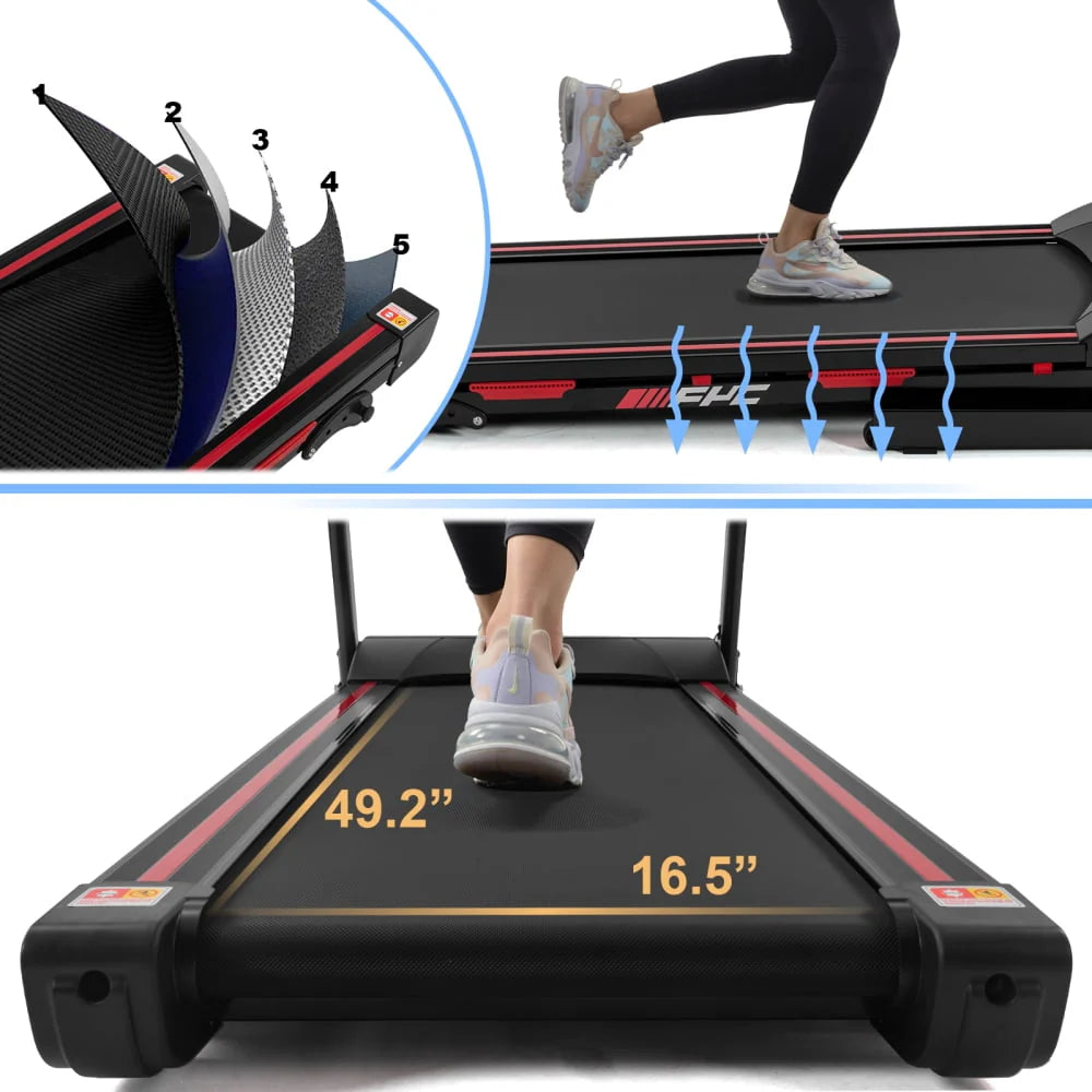 Folding Treadmill with Incline, 3.5HP Y4099