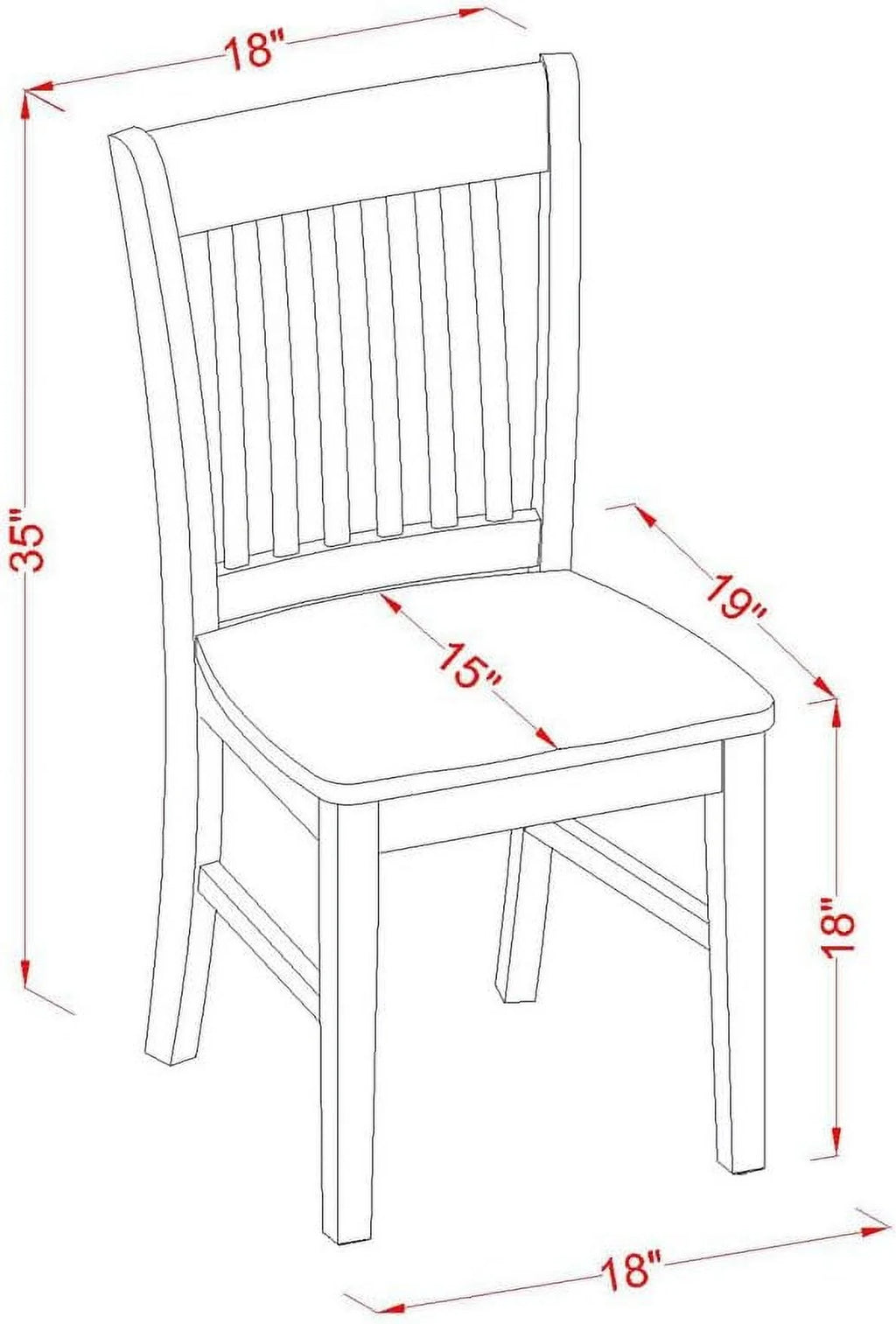 3 Piece Dinette Set with Rectangle Dropleaf Table and 2 Chairs P8224