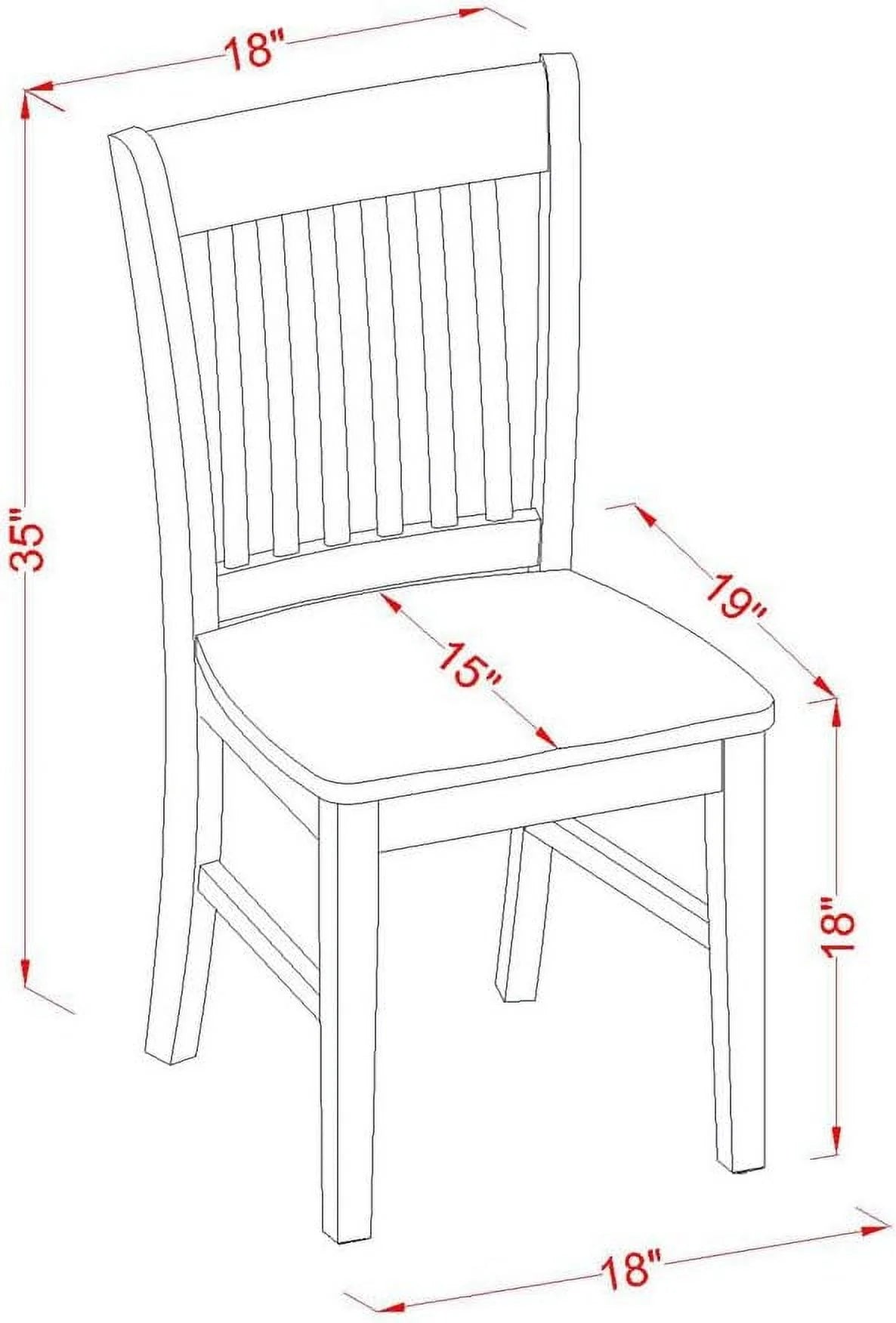 3 Piece Dinette Set with Rectangle Dropleaf Table and 2 Chairs P8224