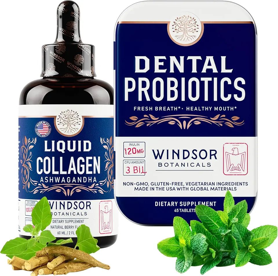 Liquid Collagen Ashwagandha and Dental Probiotics R4269