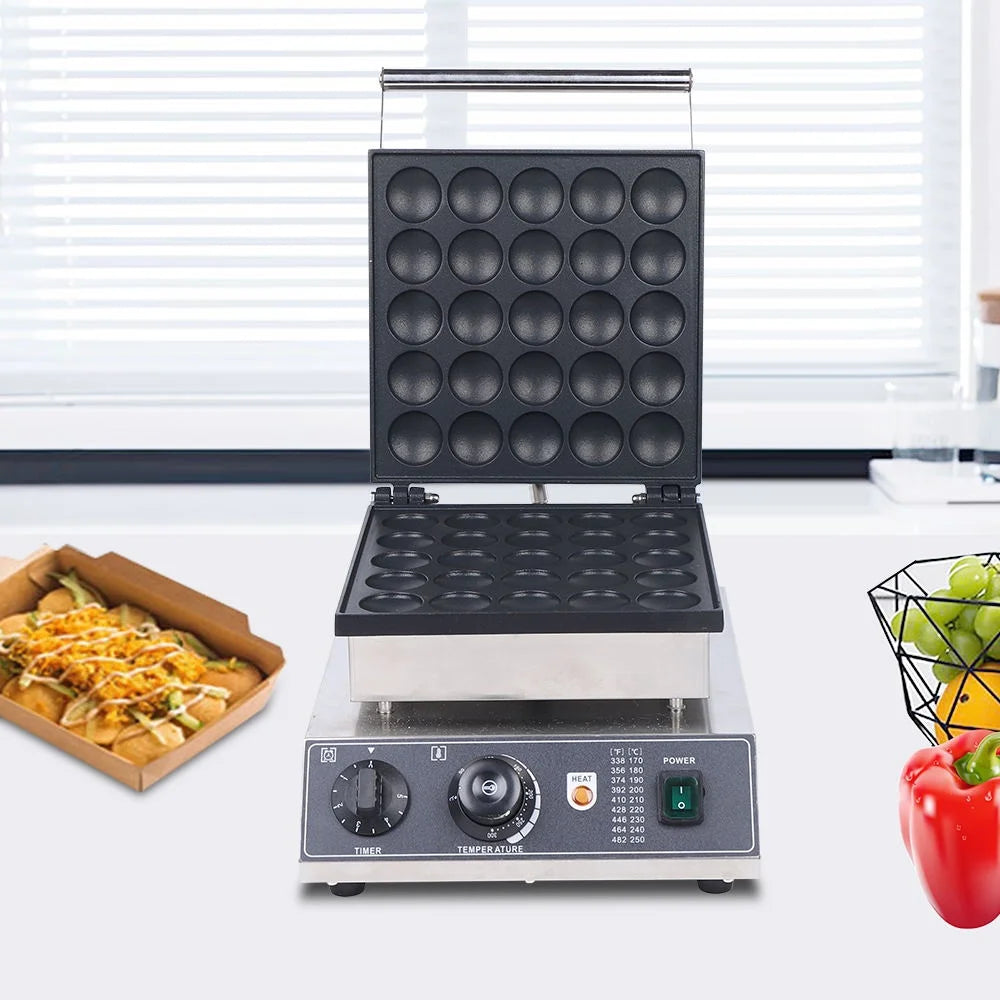 25Pcs Mini Non-stick Waffle Maker Machine 110V J778421