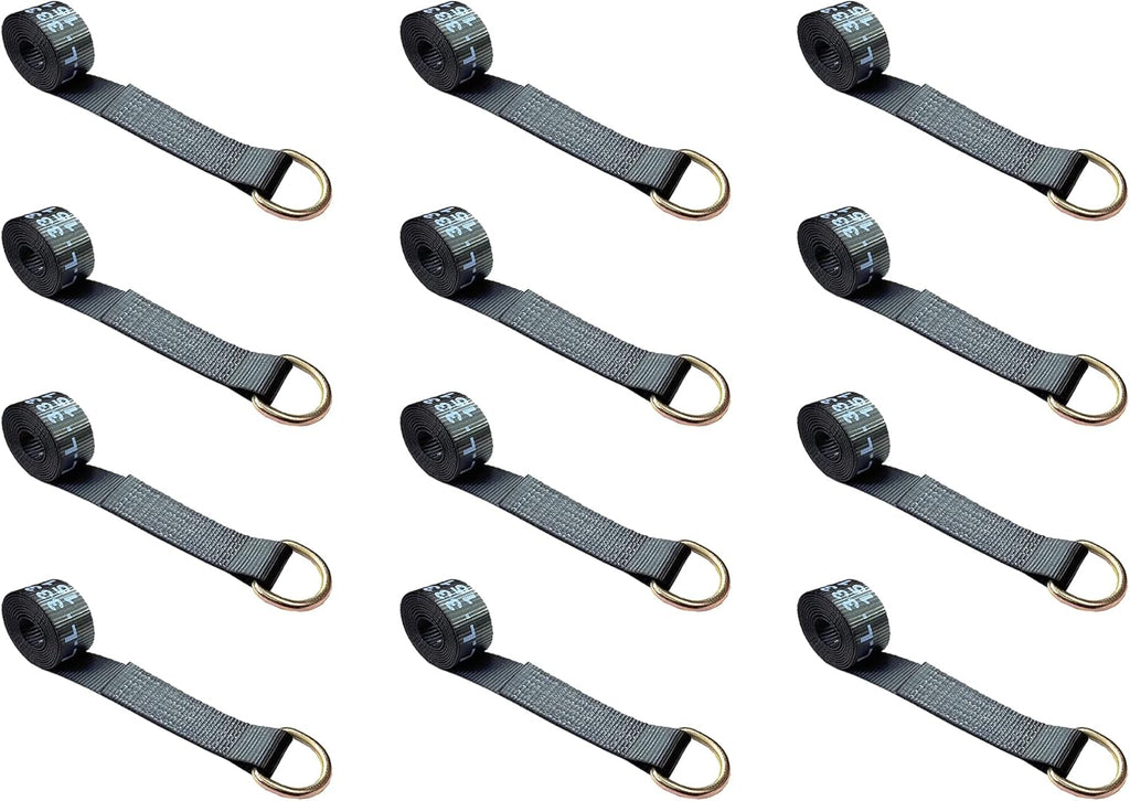 2” x 10’ D-Ring Lasso Strap (Blue, 6 - Pack) X281180