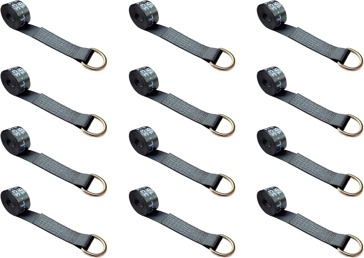 2” x 10’ D-Ring Lasso Strap (Blue, 6 - Pack) X281180