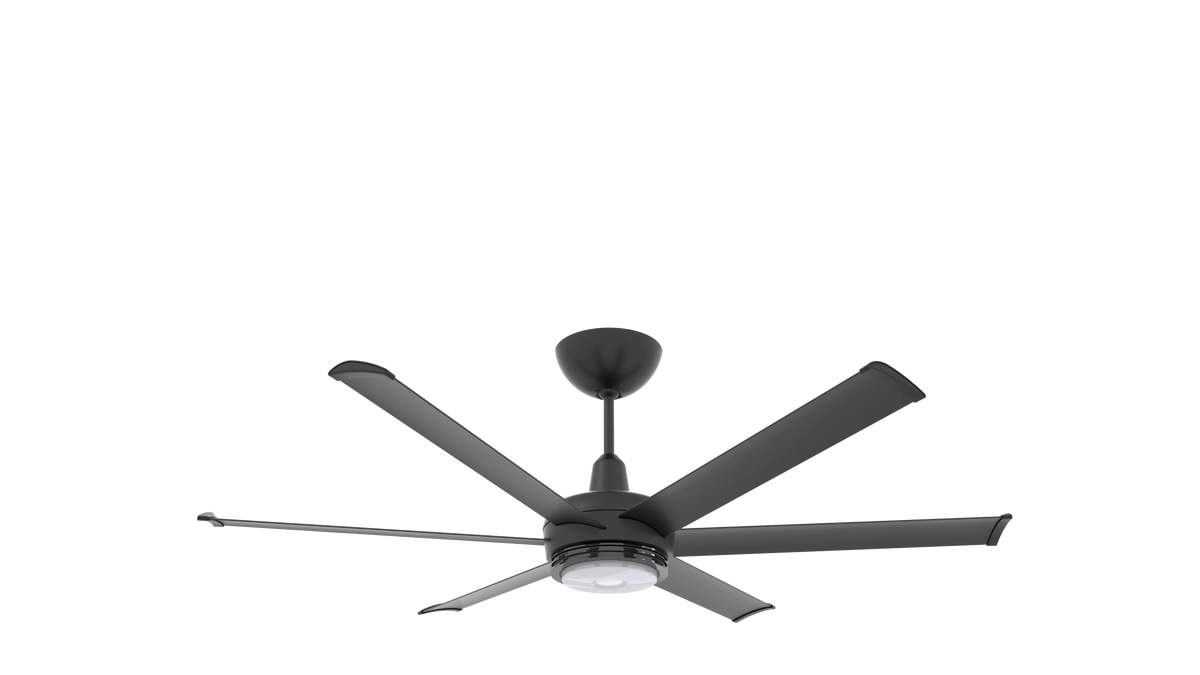 Black 60 Ceiling Fan with Downlight LED W8052