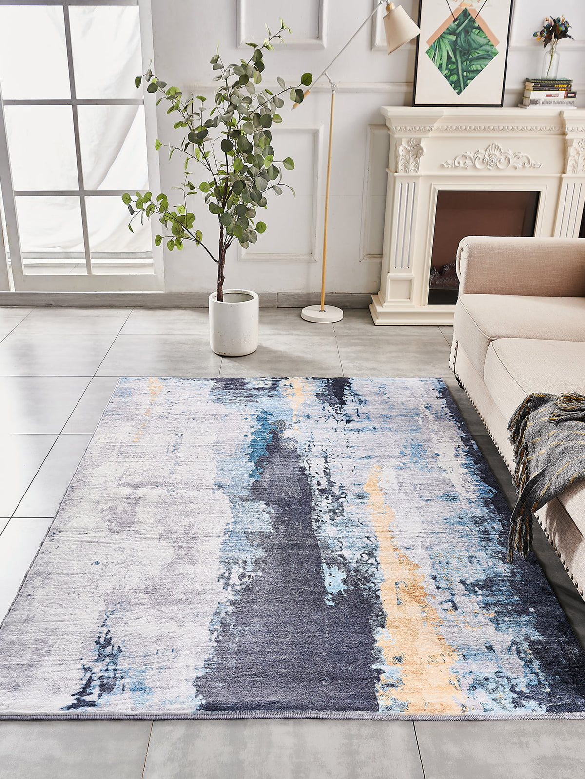 Abstract Design Area Rug D3243