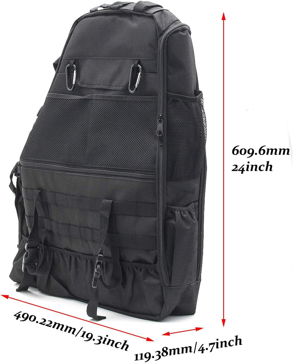 Roll Bar Storage Bag Multi-Pockets Saddle Bag Organizer W73783