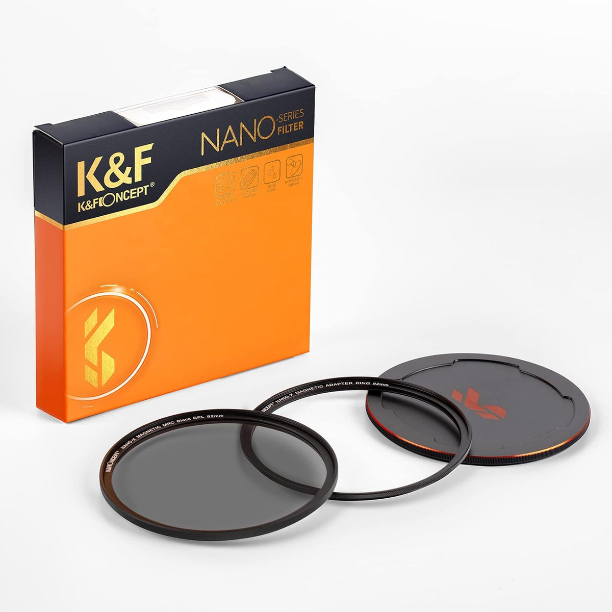 55mm Circular Polarizing Filter Kit with Adapter Ring and Lens Cap T17080