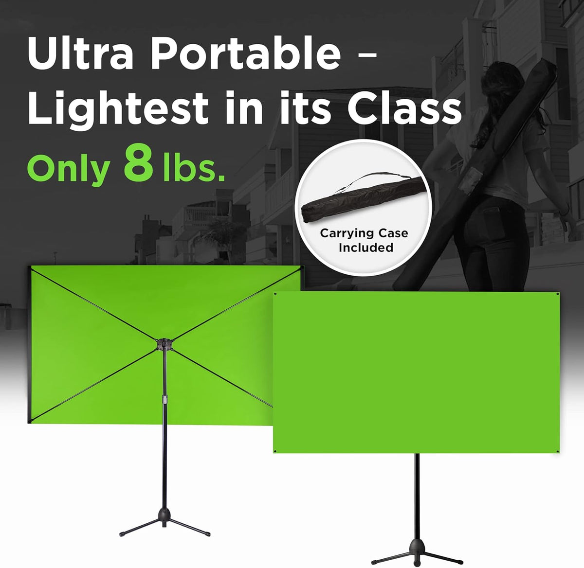 Green Screen with Stand Portable Chroma Key Panel O506379