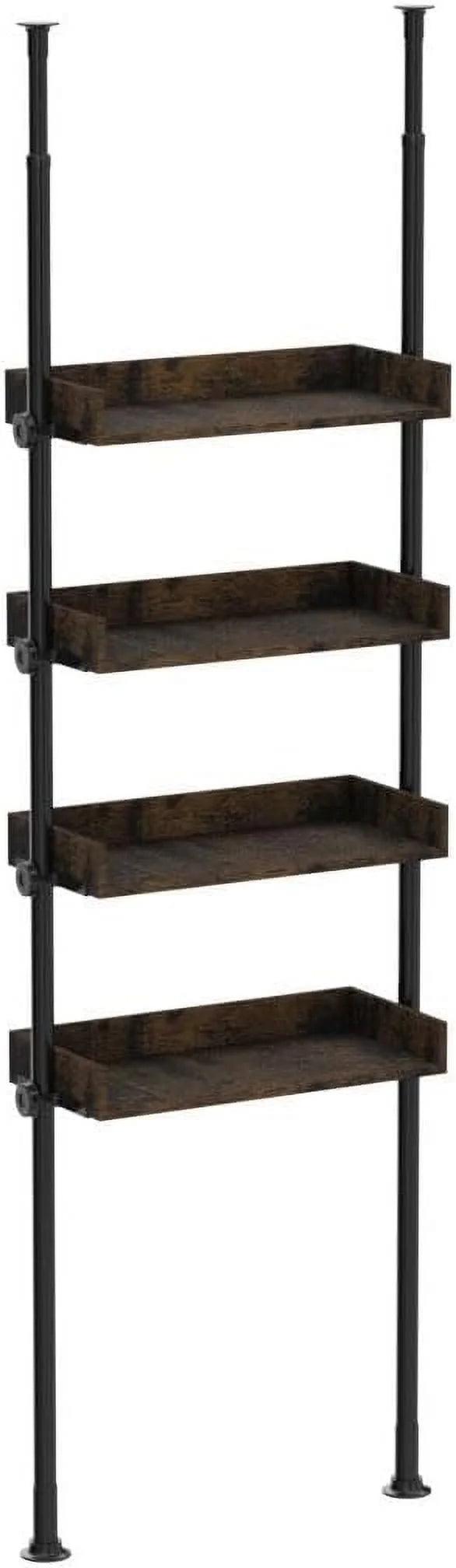 4-Tier Adjustable Wood Bathroom Storage Shelves G304