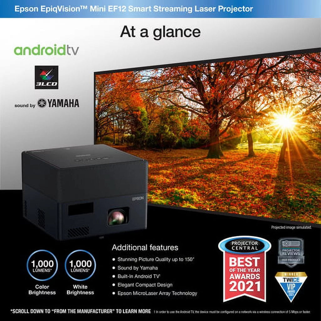 Restored 3LCD Portable Projector, Black C243
