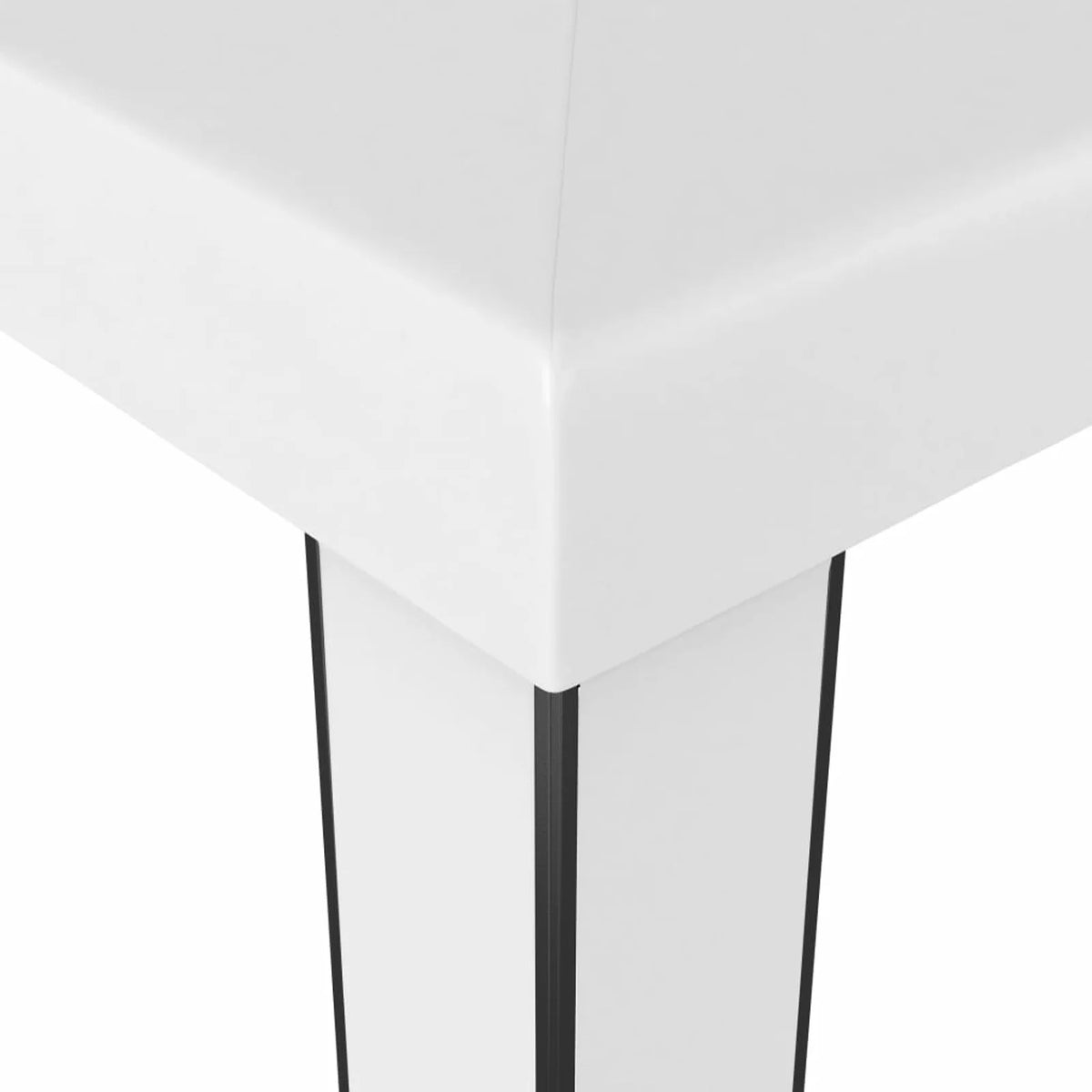 White Steel Frame Party Tent Gazebo Canopy 9.8ft x 9.8ft J110409