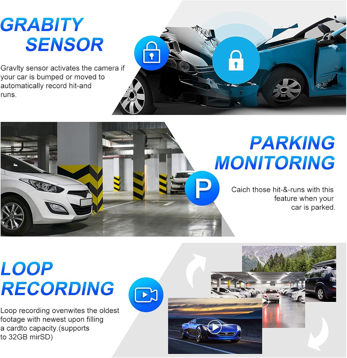 Dash Cam Front and Rear 2K Dual Dash Cam with 3.16 IPS Touchscreen M880639