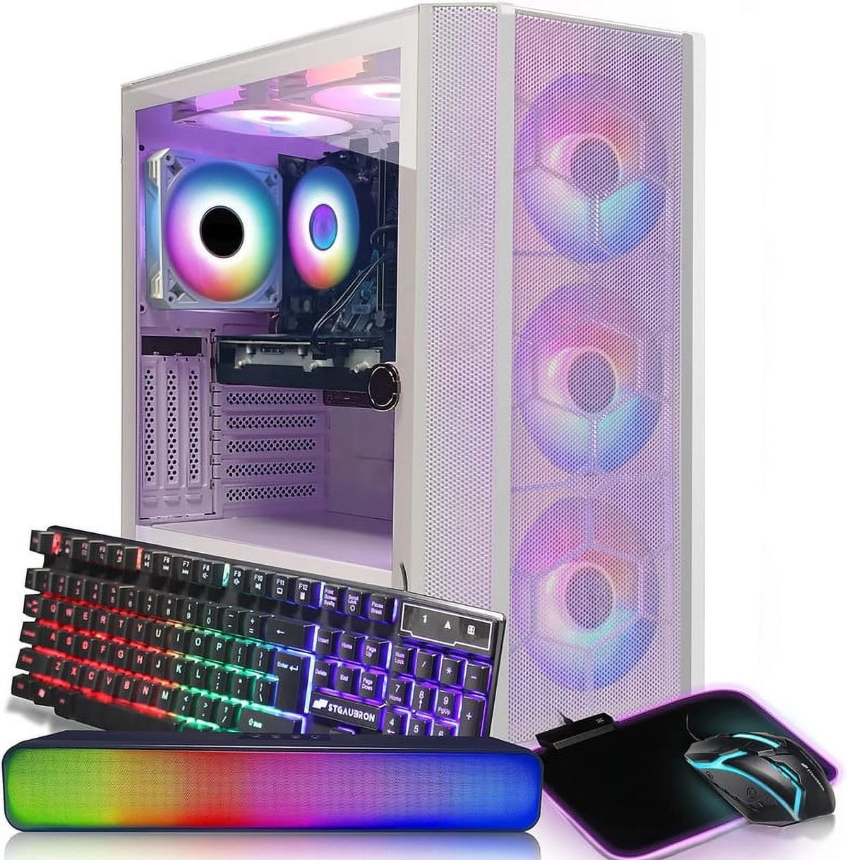 Gaming Desktop PC, Intel Core i7, 16G RAM, 1T SSD, Radeon RX 5600 XT K44001