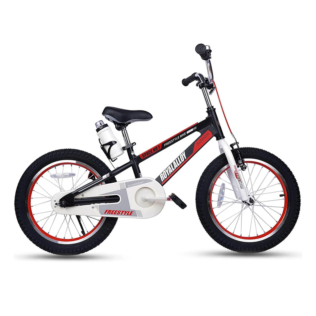 Black Kids Bike with Kickstand & Bottle W13485