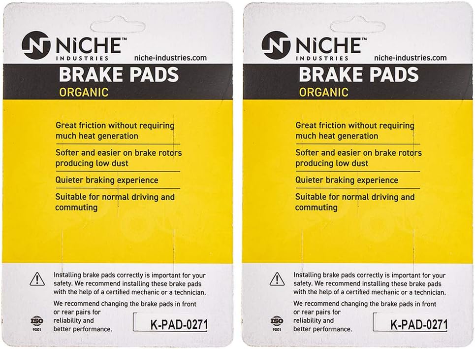 Organic Brake Pad Set Pack of 2 S58808