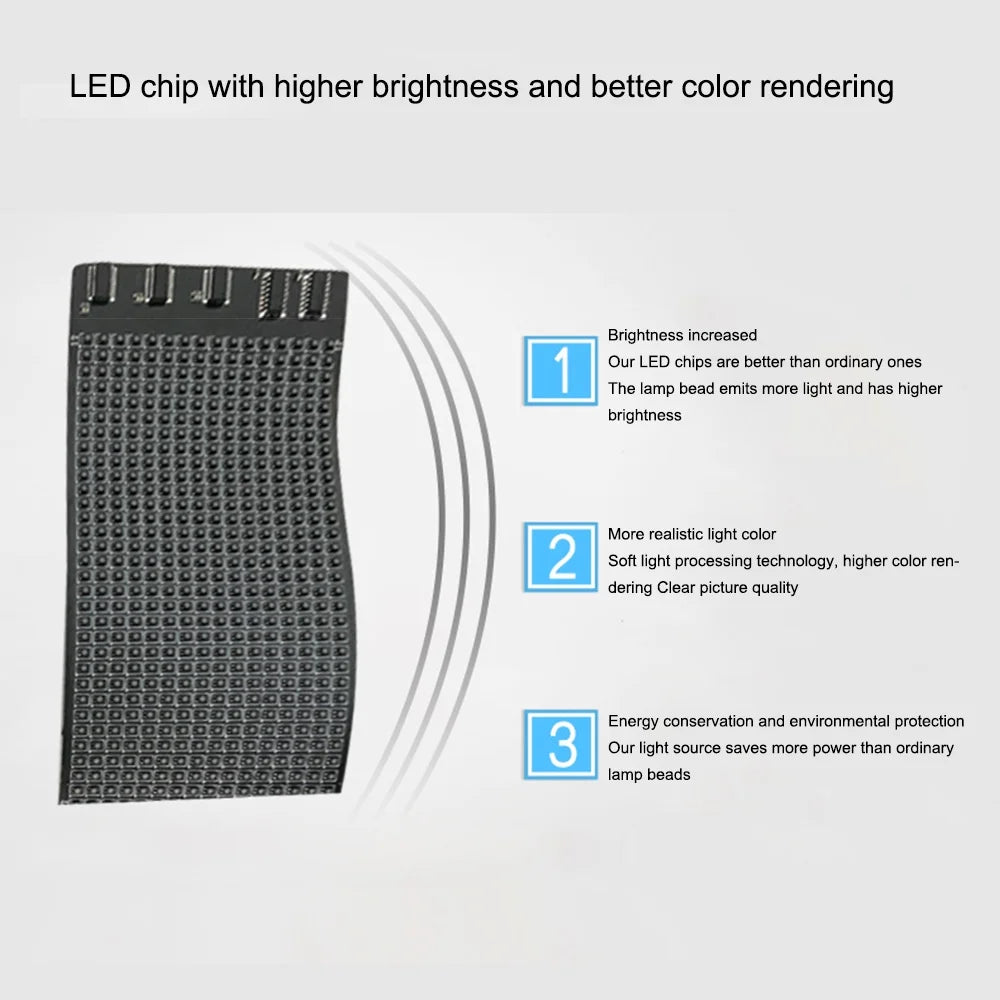 RGB Flexible LED Module Strip Light BT App Control Black C888