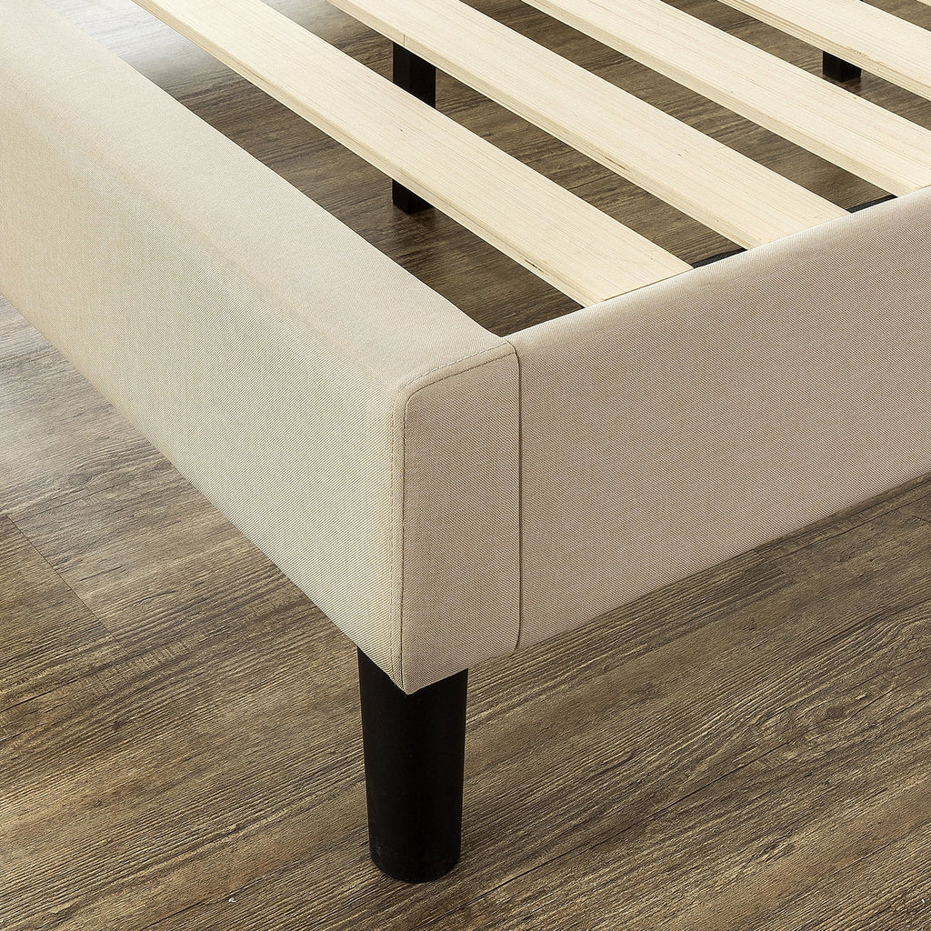 Queen Upholstered Platform Bed Frame J379880