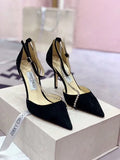 Black Suede Pumps E6006