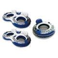Inflatable 2 Person Float (2 Pack) + Single Tube W97179