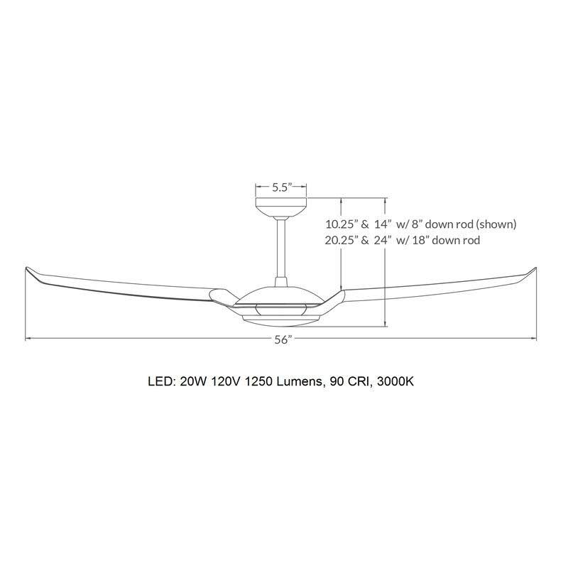 IC/Air3 56x22 Ceiling Fan A42641