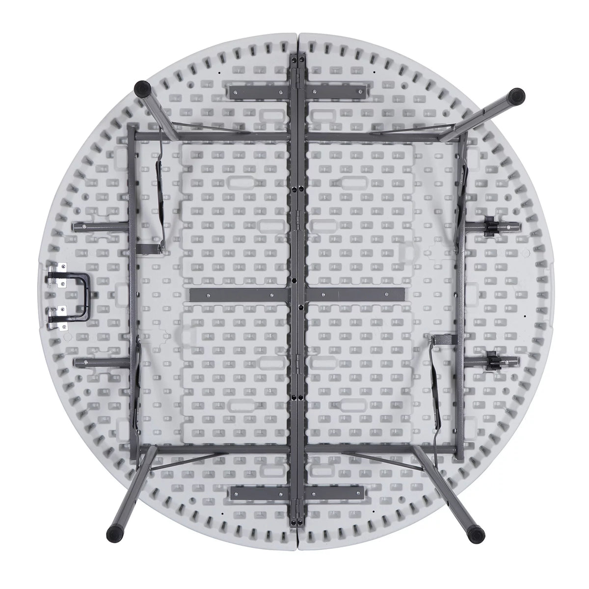 Black Round Foldable Plastic Table P4153