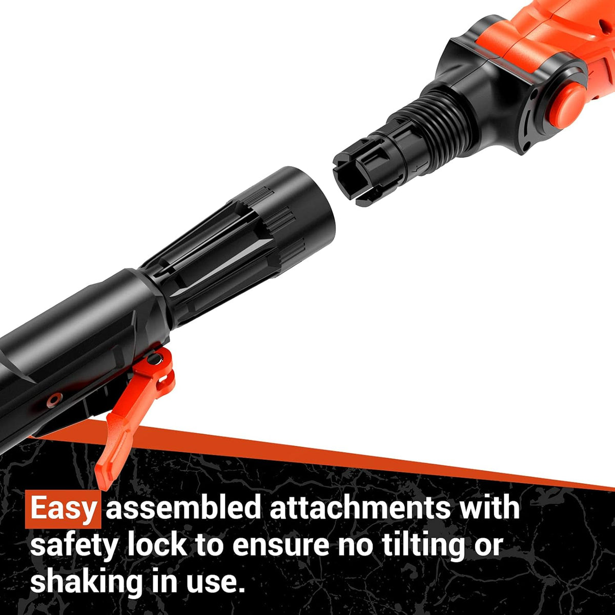 20V Electric Pole Saw Hedge Trimmer 2 in 1 Combo Kit with 2.0Ah Battery and Charger C4207
