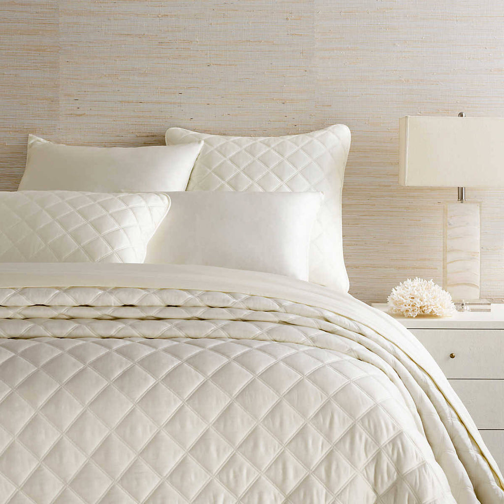Ivory Quilted Coverlet P338924