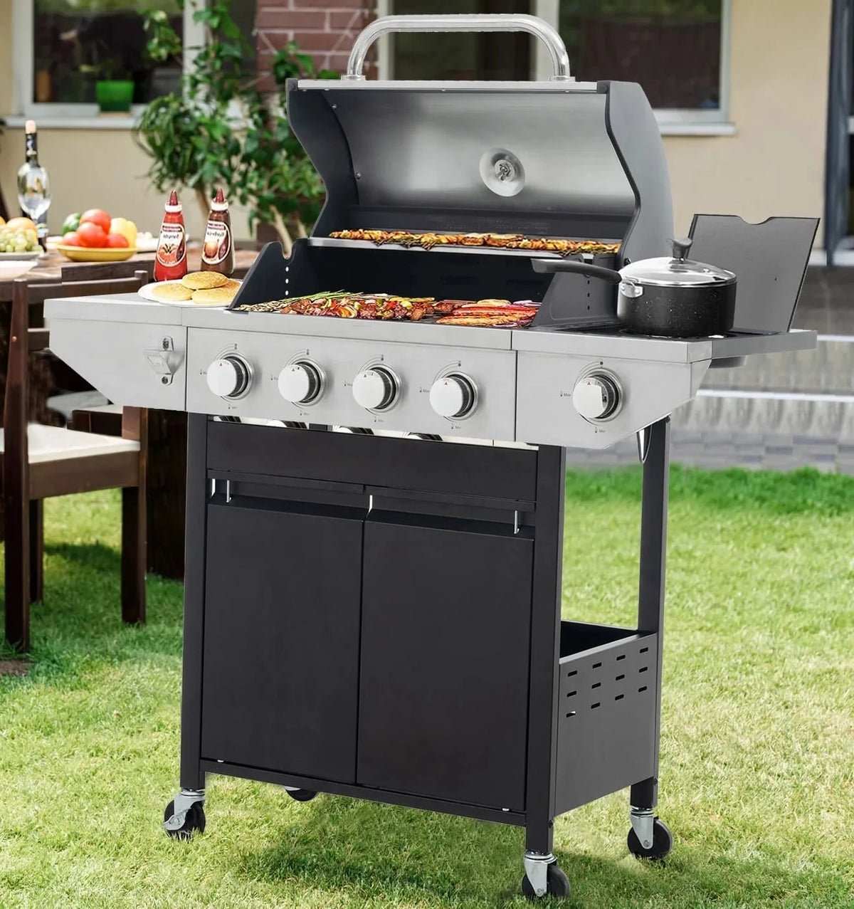 4-Burner Propane Gas Grill Stainless Steel U932