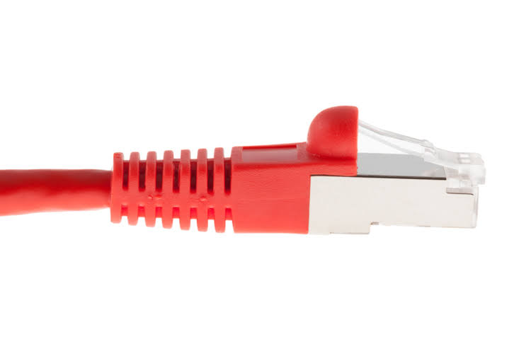 Cat6 Shielded Ethernet Patch Cable 75 ft Red L3563