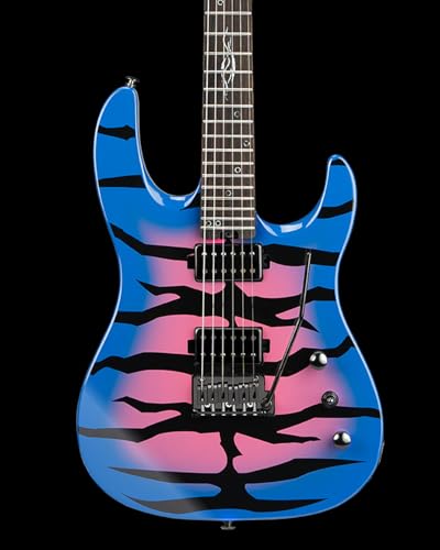 Solid Body Electric Guitar, Mahogany Body, Maple Neck, Rosewood Fretboard, 24 Frets (Blue) N794800