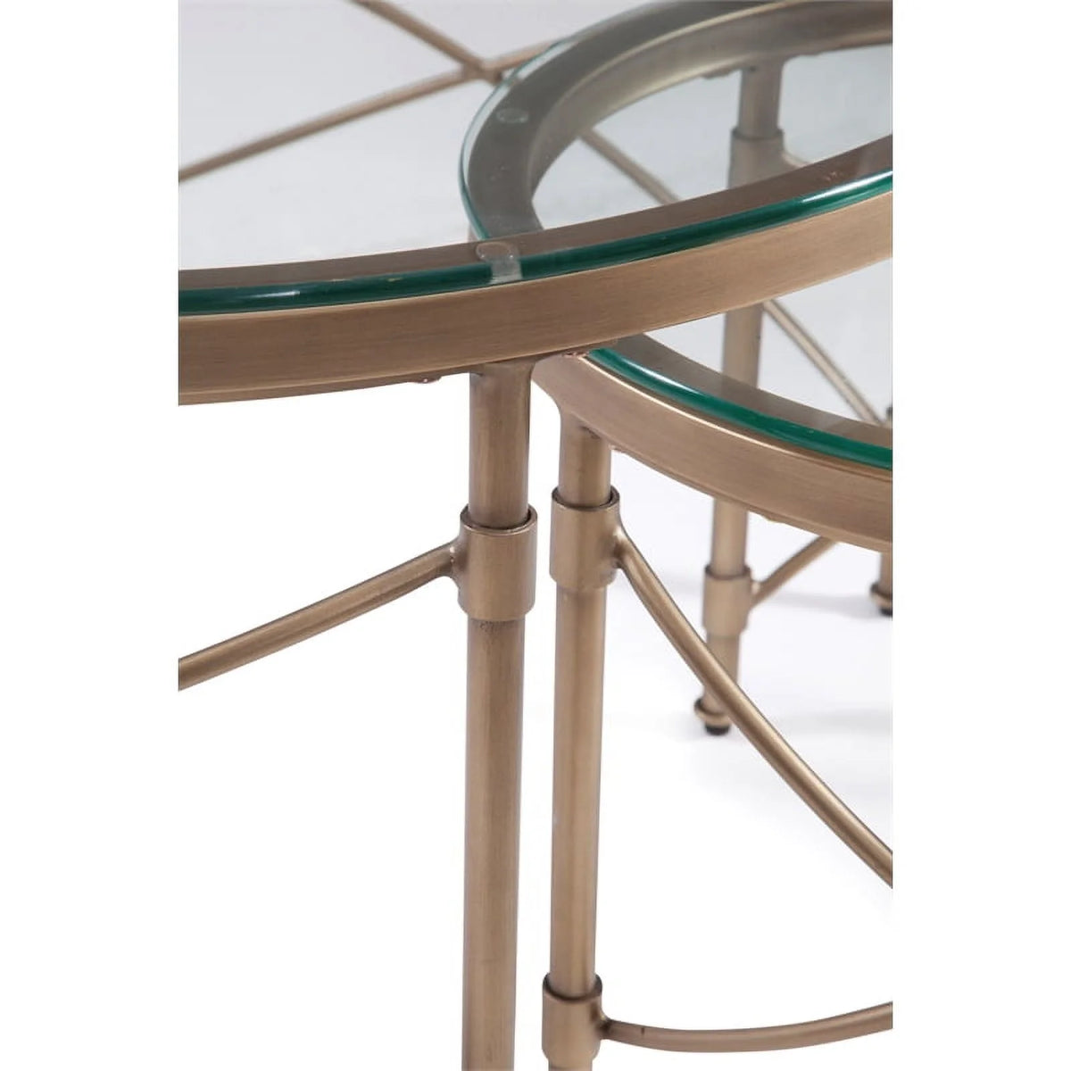 Antique Gold Round Cocktail Table P40148