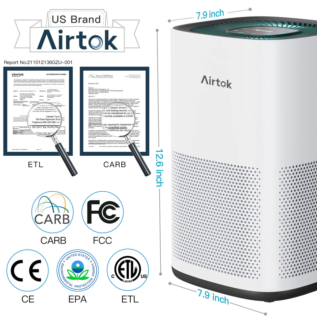 White True H13 Hepa Air Purifier T909959