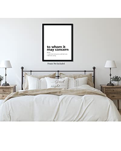 11x14 unframed typography wall art L46034
