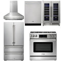 36 Gas Range, Range Hood, Refrigerator, Dishwasher, Wine Cooler P86409