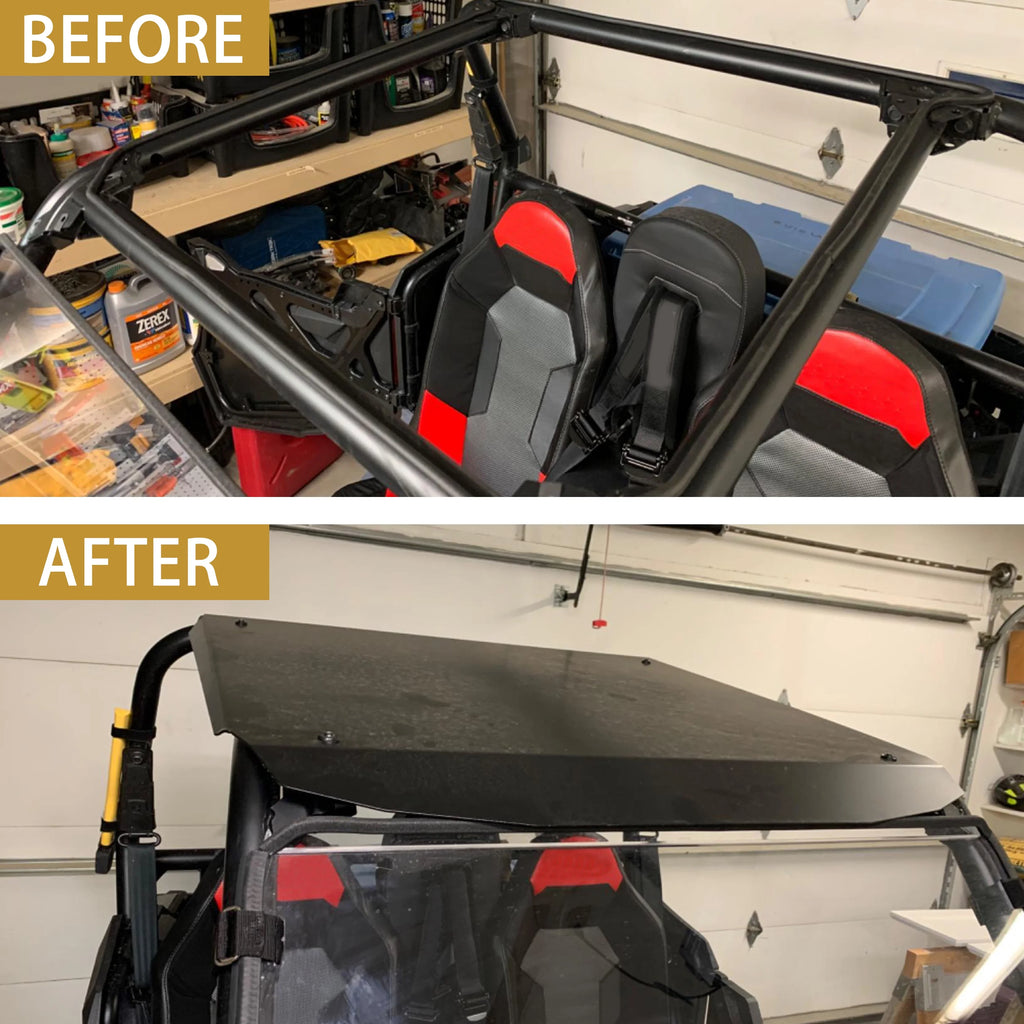 Aluminum Black Powder Coat Hard Top for Polaris RZR 900 900S 1000S XP1000 Turbo 2014-2022 2 Door Model Low Profile Q794