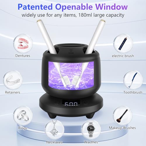 Ultrasonic Retainer Cleaner with 4 Modes (White) U5204