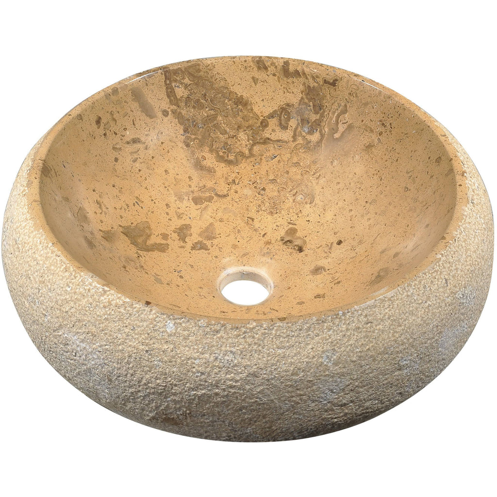 Classic Cream Marble Vessel Sink P5524