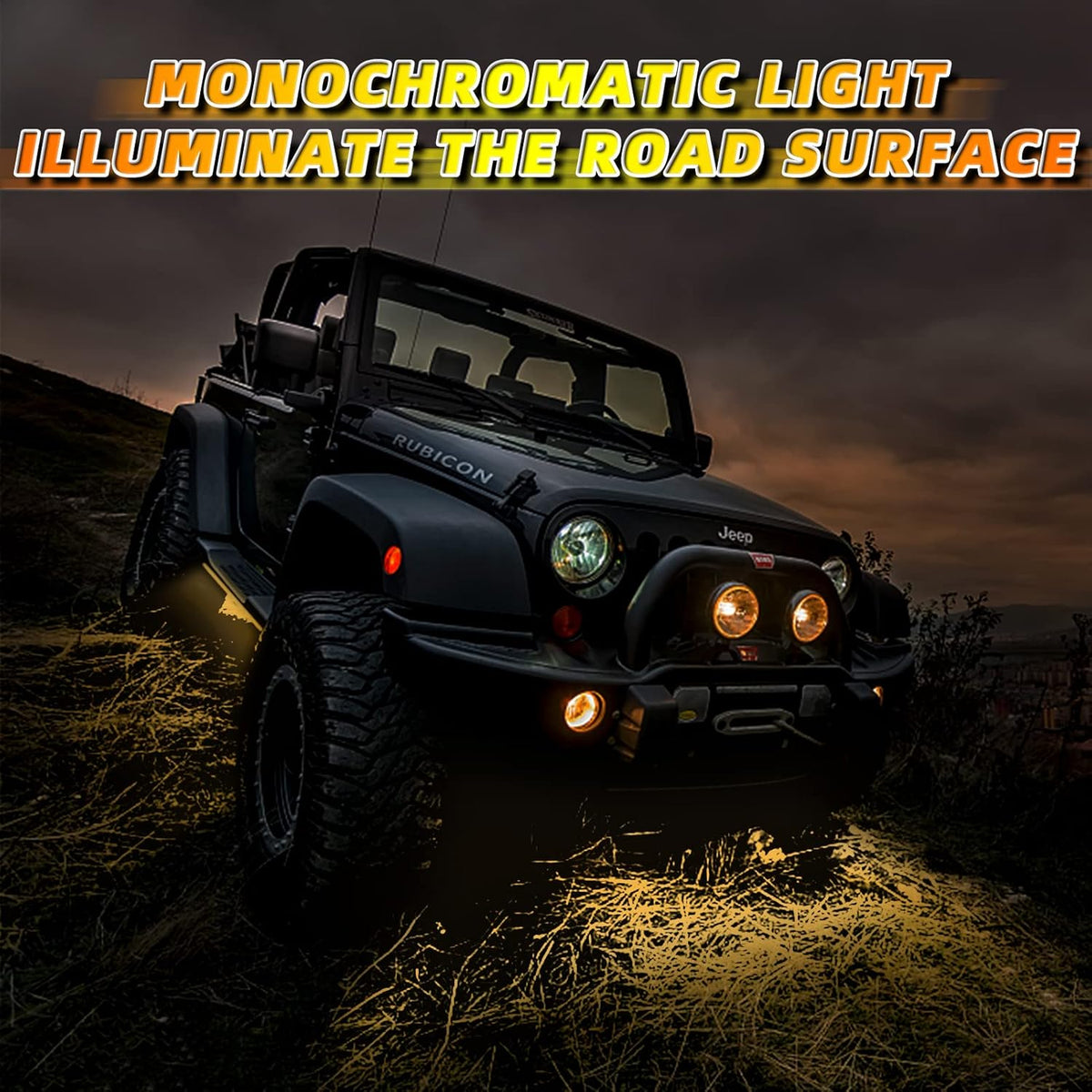 RGB Dimmable Waterproof Car LED Strip Lights Kit Pack of 2 M209