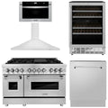 48 Dual Fuel Range, Range Hood, Microwave Drawer, Dishwasher and Wine Cooler Z86766