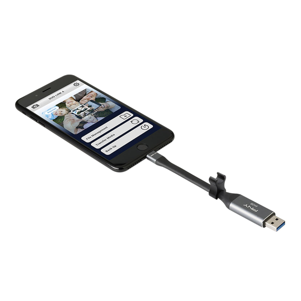 64GB USB 3.0 OTG Flash Drive Metal Gray K827609