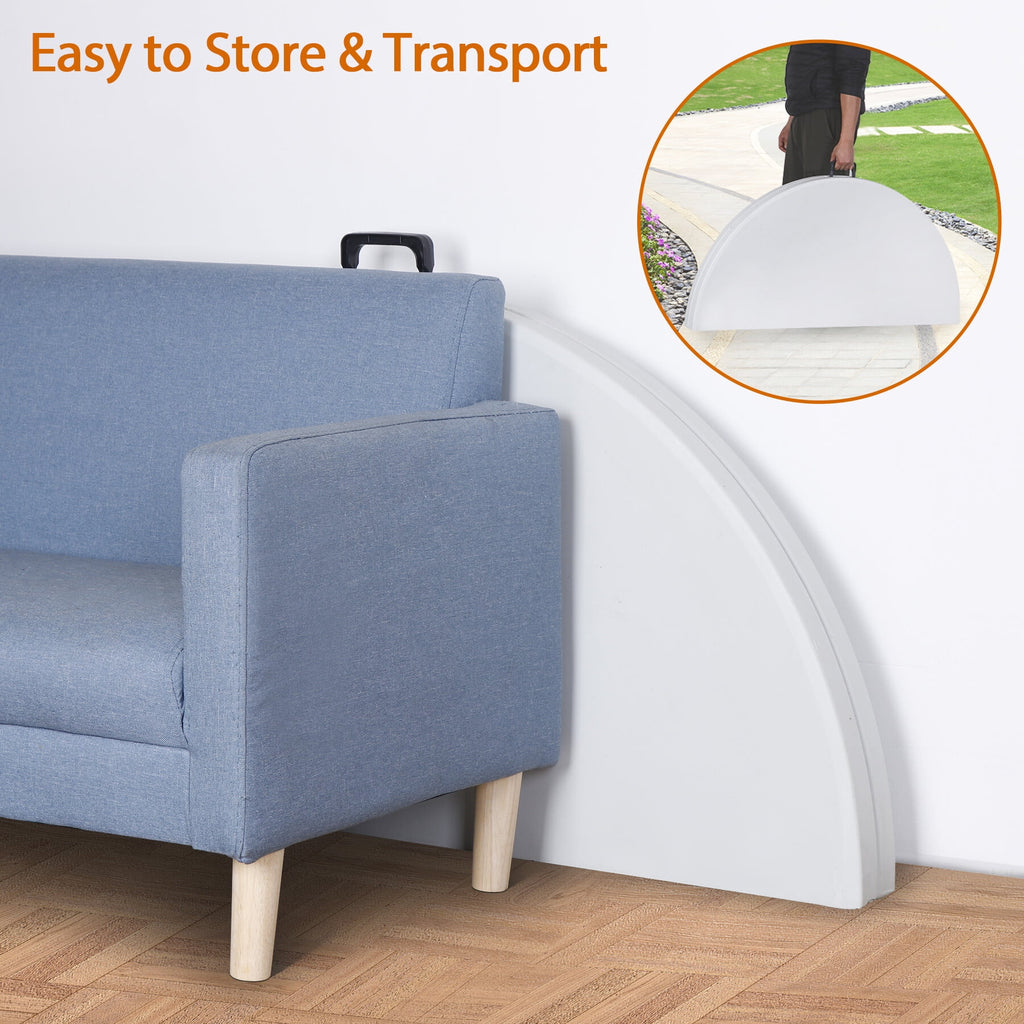 Black Round Foldable Plastic Table P4153